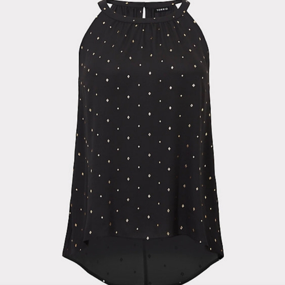 torrid Tops - Torrid Geo Foil Chiffon Tank